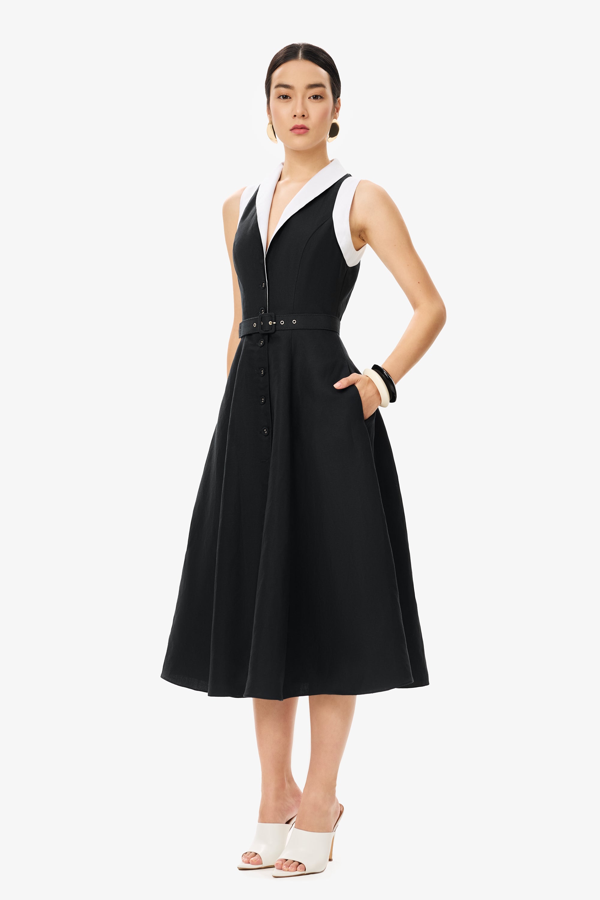 MARISS | Tencel & Linen Cloche Dress