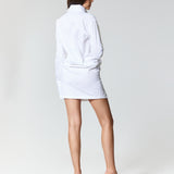 CASCADA | Organic Cotton Shirt Dress in White