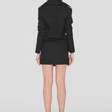 CASCADA | Organic Cotton Shirt Dress in Black