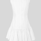 MISSYA | Organic Cotton Mini Dress in White