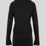 CASCADA | Organic Cotton Shirt Dress in Black