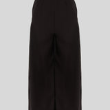 EYOS INFINITY | Wool Palazzo Trousers with Ribbons in Black
