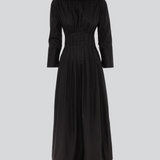SEYA | Organic Cotton Long Dress in Black